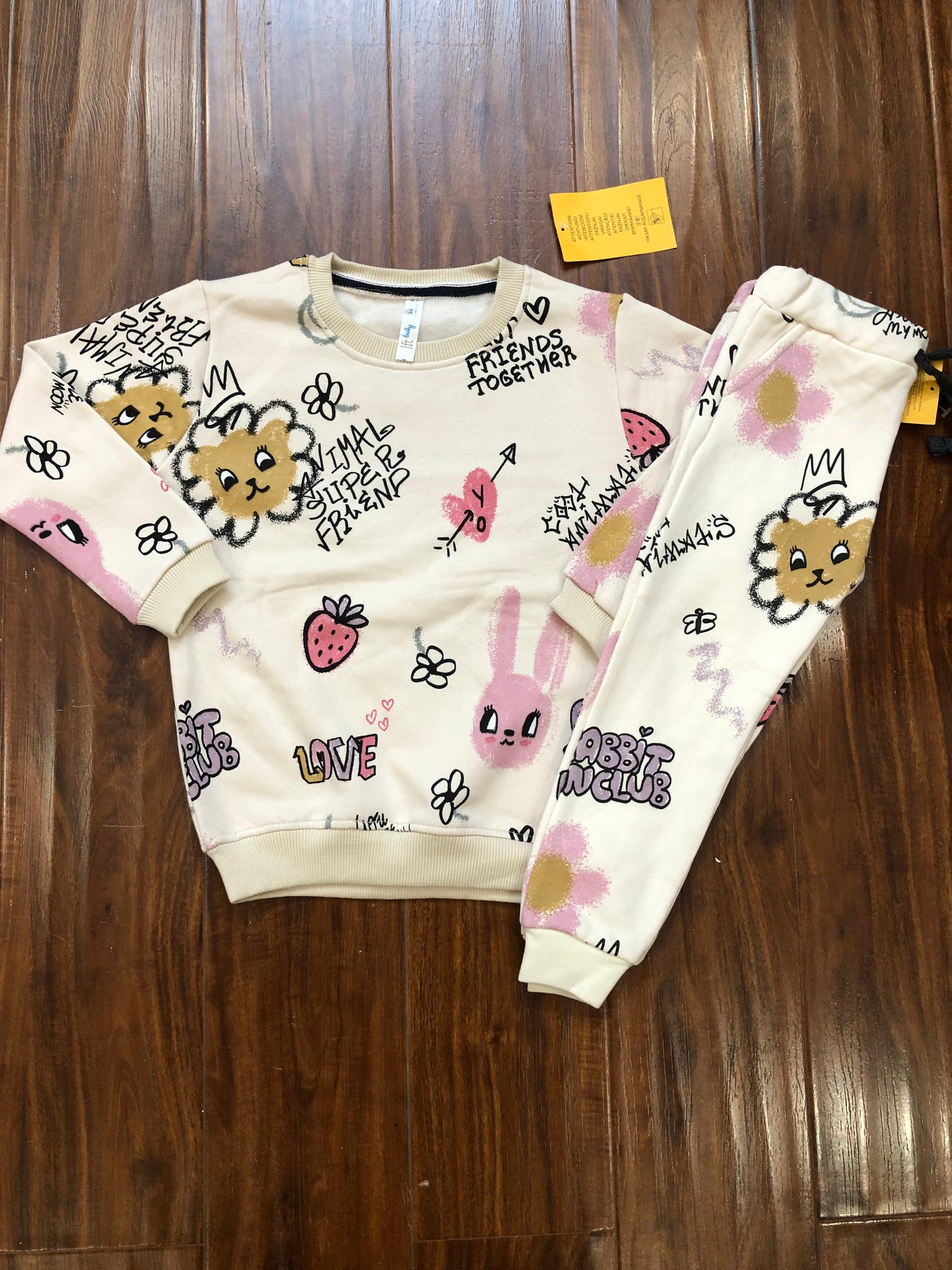 White love heart tracksuit