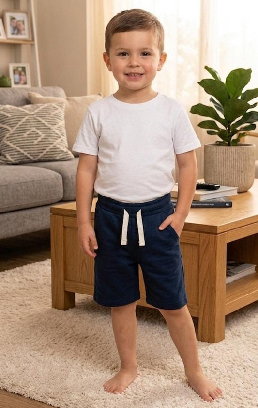 navy blue summers shorts for kids