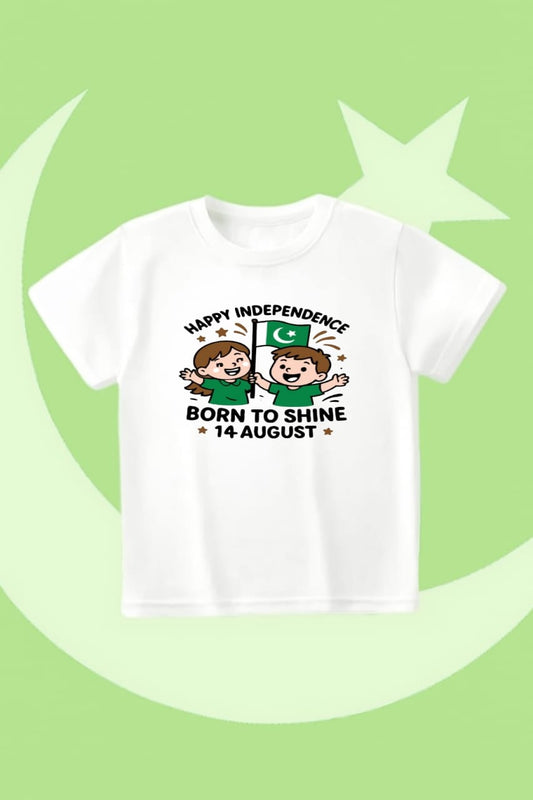 White born to shine independence day t-shirt