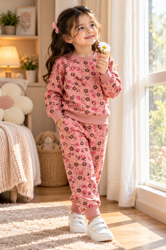 Pink Floral Fairy Tracksuit