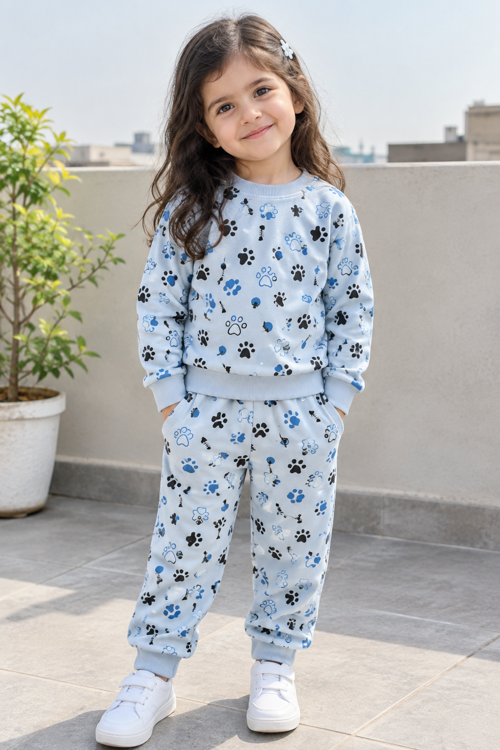 Sky Blue Little Paws Tracksuit