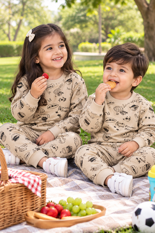Beige Funtime Tracksuit
