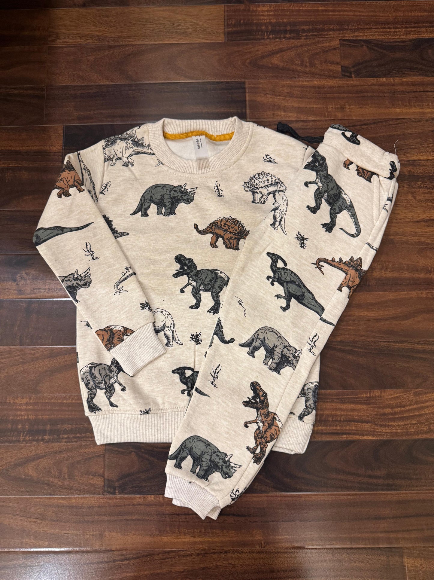 Grey dinosaurs tracksuit for kids