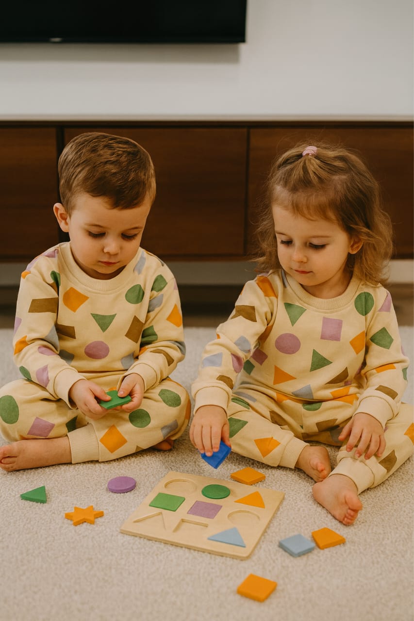 Geometric tracksuit for kids