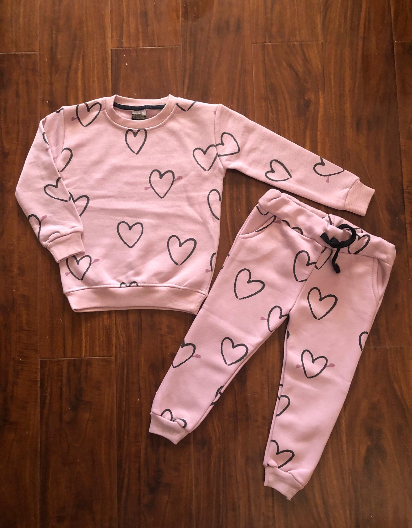 Tea Pink Hearts Tracksuit